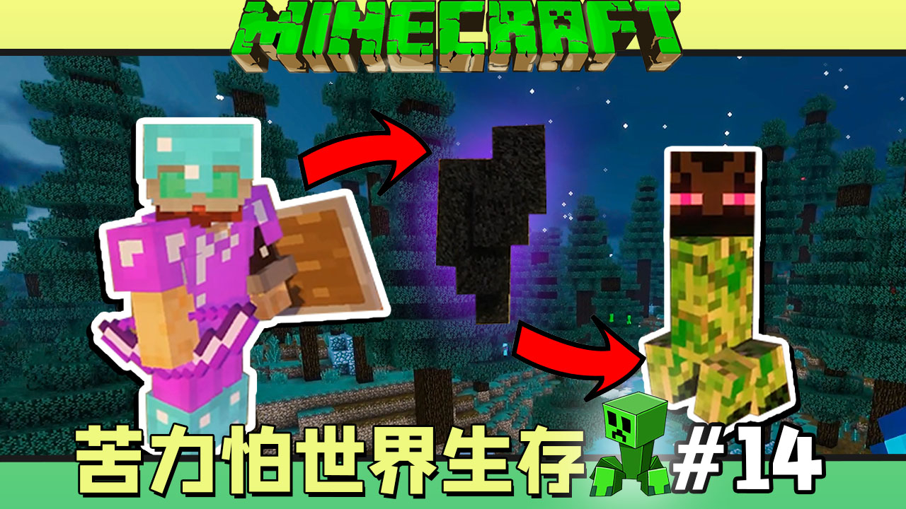苦力怕世界生存 我的世界 #14